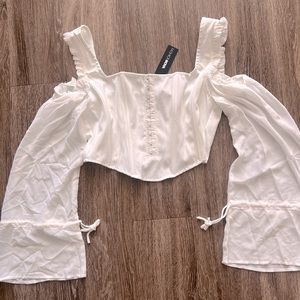 NWT Fashion Nova Corset off shoulder top